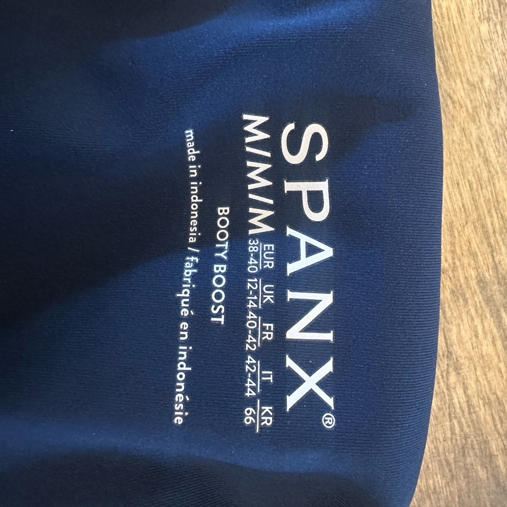 SPANX Navy High-Rise Flare Leggings